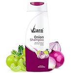 VCare Onion Shampoo for Hair Growth and Hair Fall Control - With Small Onion and Amla -200 ml Suitable for Both Men & Women