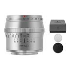 TTartisan 50mm f1.2 APSC Lens Compatible withFuji X Mount in Silver, ✰Canadian Authorized reseller with Canadian Warranty✰, Compatible withFuji X Mount X-A X-at X-M X-T X-Pro X-E