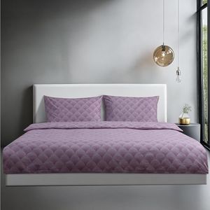 JEMIDI Bettwäsche Set - Baumwolle - Bettwäsche-Sets - Bettbezug 200 x 220 - Doppelbett - Sommerbettwäsche - Weiße Bettwäsche 200x220 Baumwolle - Atmungsaktiv - Rosa und weiß