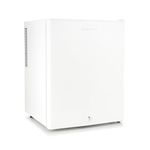 Subcold Aire40 LED Mini Fridge | 40L Table Top Fridge | Quiet & Frost Free for Bedrooms & Hotels | Lockable with Solid door & interior LED light (White)