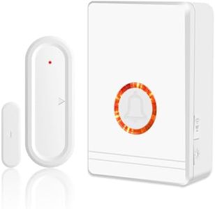 GreenCycle Wireless Doorbell Chime, Magnetic Door Chime, Ring Door Sensors with 600 FT Range, 48 Chimes, 5 Volume Levels for Business/Store/Office/Home/Apartment Security Child Safe,100PCS