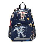 ISAOA Toddler Backpack with Reins for Boys Girls,Universe Cosmos Astronaut Planet Children Backpack Rucksack Daycare Bag Preschool Nursery Travel Bag with Chest Strap