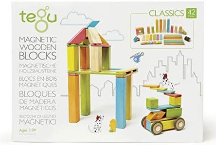 Tegu 42P-TNT-306T Magnetic Wooden Blocks 42pc - Tints