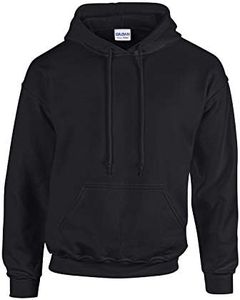 GILDAN - Felpa con cappuccio in tessuto pesante, codice articolo 18500 Nero XXXXXL