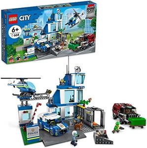 LEGO City Police Station 60316 Building Kit for Kids Aged 6 and up (668 Pieces)