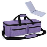 Luxja Carrying Bag Compatible with Cricut Explore Air and Maker, Tote Bag Compatible with Cricut Explore Air and Supplies (Bag Only), Purple