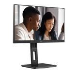 AOC 22E2UMF - 22 inch Full HD monitor, height adjustable, speakers, Adaptive Sync (1920x1080, 75 Hz, 4 ms, VGA, HDMI, DP, USB Hub) black