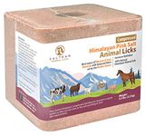 SALTEAN Compressed Himalayan Horses Lick Natural Pink Salt, with strong hanging Rope, No Starch(2.5 kg) "Salt Range Pakistan"