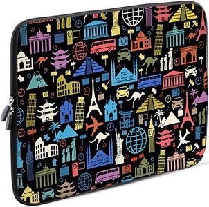 SIDORENKO 13-13.3 Pollici Custodia Notebook - Borsa per Laptop in Neoprene Compatibile con MacBook PRO/MacBook Air/Lenovo, 42 Disegni da Scegliere, Multicolore