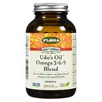 Flora Health Udo's Oil Omega 3+6+9 Blend 1000 mg, Made with Organic Flax, Sesame & Sunflower Seed Oils, Plant-Based Vegan Omega Fatty Acids, Based on Ideal 2:1:1 Ratio, 90 Softgel Vegetarian Capsules