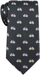 Retreez Sports & Specialty Ties | Neckties for Men | Microfiber 3.15" Men's Tie, Bicycles - Black