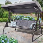 ZZW 3 Person Patio Swing Outdoor Sw