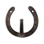 Metal Horseshoe Hat/Coat/Tack/Key Wall Hook/Bath Towel Rack Rustic Western Decor