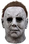 Gorbgle Michael Myers Mask, Halloween Latex Scary Face Mask for Men Adult Cosplay Costume Creepy Head Mask Prop (Black Eyes)