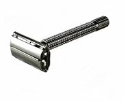 Fall Savings! Edward London & Co Black Pearl Heavy Long Handle Double Edge Butterfly Open Safety Razor