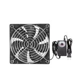 12V 120mmx25mm 4.72inch Moisture-Proof Small Computer Muffin Exhaust Vent Fans Speed Controller 3V-12V Variable Speed 1000-3000RPM