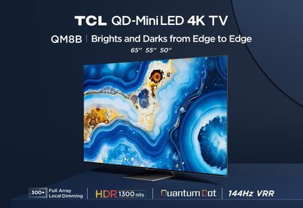 TCL 50" QLED Mini LED Smart TV – 4K HDR Display