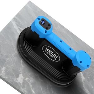 KELIN Electric Vacuum Suction Cup for Glass, 440Lbs Lifter with 270mm Base, 2 Brushless Motors & Digital Display, 8H Battery Cordless Suction Cups for Large Tile, Ceramic Material Lifts