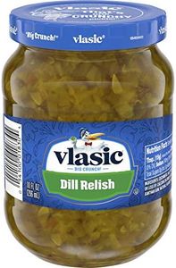 Vlasic Dill Relish, Keto Friendly, 12 - 10 Ounce Jars (Pack of 12)