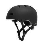 Vihir Skateboard Helmet Adult for Women Men - Skate Scooter Sport Helmet, Black, Small, Medium, Large, with 10 Vents