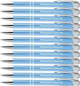 KOLOWKO Personalized ballpoint pen with name or greeting, customized pen, 0.5mm black ink, suitable for men women office school business promotion wedding ballpoint pen gift