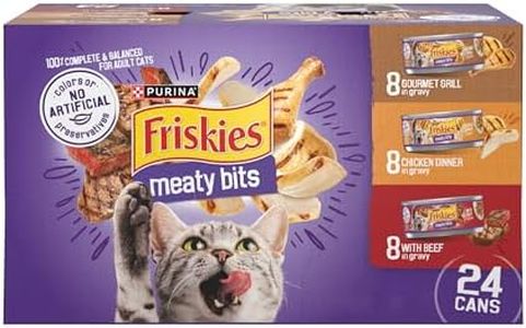 Purina Friskies Gravy Wet Cat Food Variety Pack, Meaty Bits - (Pack of 24) 5.5 oz. Cans