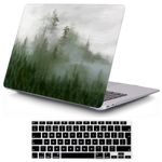 MOKASE Compatible with MacBook Air 13 inch Case 2021 2020 2019 2018, M1 A2337 A2179 A1932 with Touch ID, Plastic Hard Shell Protective Case with Keyboard Cover for MacBook Air 13.3 inch, Wood