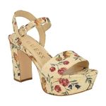 GUESS Women's Haldem Sandal, Floral 101, 7 UK