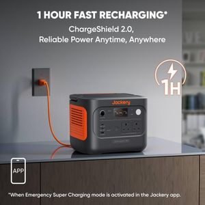 Jackery Explorer 1000 v2+ Portable Solar Generator – High-Capacity Power Station