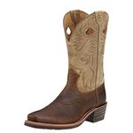 Ariat Men's Heritage Roughstock Square Toe Western Boot, Earth/Brown Bomber, 8.5 D US