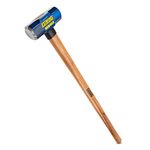 Estwing Sledge Hammer with Lightweight Hickory Wood Handle| Ideal for Heavy Demolition Work, Bending Metals etc.| Tough Drop Forged Head| Handle Length: 900 mm| Head Weight: 3.6 Kg| ESH-836W