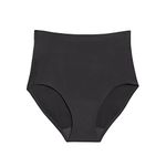 KNIX Super Leakproof High Rise Underwear, Leakproof Underwear, Period Underwear for Women, Machine Washable, Reusable, Black, Large (1 Pack)