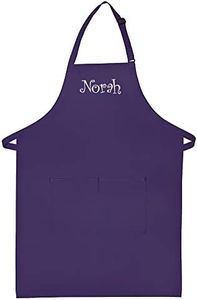 Made in the USA Personalized Embroidered Premium Adult Apron for Men Women Fathers Mothers Day Kitchen BBQ Grilling Gift