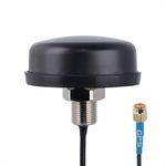 Proxicast Active/Passive GPS Antenna SMA - Through Hole Screw Mount Puck Antenna with Straight SMA Male Connector on 3 ft Coax Lead - 28 dB LNA (ANT-190-010)