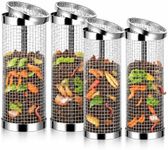 4PCS Inground Worm Composting Bin Turn Food Waste into Nutrient-Rich Soil Increase Soil Fertility Stainless Steel Composting Bin with Holes and Lid for Outdoor Garden Vegetable Patch Backyard