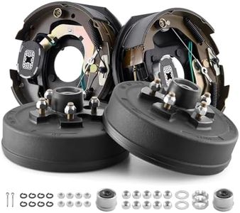 VEVOR Electric Trailer Brake Assembly, 10 x 2-1/4 Inch, 1 Pair Self-Adjusting Electric Brakes Kit for 3500 lbs Trailer Axle, Backing Plates for Braking System Part Replacement, Fit for Trailers, RVs