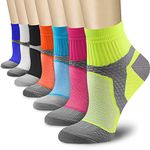 CHARMKING Compression Socks for Women & Men 15-20 mmHg is Best Graduated Athletic & Medical, Running, Flight, Travel, Nurses, Pregnant - Boost Performance, Blood Circulation & Recovery (Multi 02, S/M)