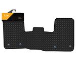 FSW - Tailored Mats - Fits FORD Ford Transit Custom 2019-On - 3mm Heavy Duty Rubber - Fitted With Clips - Anti Slip Van Floor Mat, Anti Slip Backing - 1Pc Rubber Floor Mat - Van Accessories