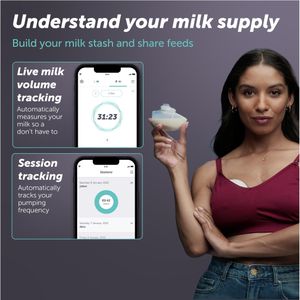 Elvie Double Wearable Breast Pump – Hands-Free, App-Controlled, 21/24mm Shields