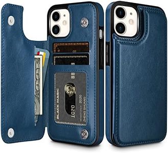 HianDier Wallet Case for iPhone 11 Slim Protective with Card Slot Holder Flip Folio Soft PU Leather Magnetic Closure Cover