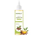 Nurself Jojoba Oil for Hair | Jojoba Oil for Skin, Hair and Face Glow | Jojoba Oil for Skin Face & Massage | 100% Pure Cold-Pressed Jojoba Oil | Organic Jojoba Oil for Hair and Body | 100 ml