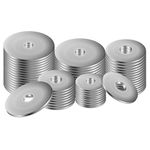 M5 Washers for Screws, 50 Pcs Penny Washers, 304 Stainless Steel Washers, Large Metal Washers, Flat Repair Washers for Bolts, Plain Round Lock Washers Spacers for Bolts Screws (M5 x 15-50PCS)