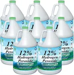 Nature's Freedom 12% Hydrogen Peroxide, Food Grade H2O2 and Purified Water Only, 8 Gallons