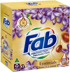 Fab Essentials Jojoba Oil and Jasmine, Liquid Laundry Washing Detergent, 1.8 Kg (Packaging May Vary)