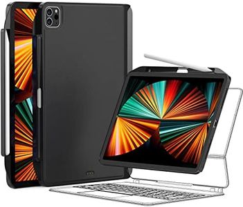 SWITCHEASY CoverBuddy Lite for iPad Pro 12.9" Case Compatible with Magic Keyboard & Smart Keyboard Folio (Keyboard Not Included) with Pencil Holder | ONLY for 2021-2022 iPad Pro 12.9" (Leather Black)