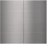 40-Pack 3"x6" Brushed Silver Aluminum Peel and Stick Tile Backsplash Panels (Brushed Aluminum)