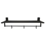 Aquieen Compel Series Towel Rack 24" Matt Black Finish (AISI SS 304)