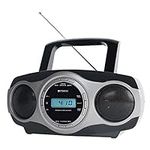 Retekess TR631 CD Player Portable Boombox, Wireless, USB, AUX , Clock, Sleep Timer, Portable CD Boombox with AM/FM Radio for Home