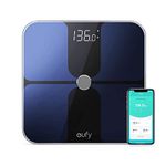 eufy Smart Scale P2, Digital Bathroom Scale with Wi-Fi, Bluetooth, 15 Measurements Including Weight, Body Fat, BMI, Muscle & Bone Mass, 3D Virtual Body Mod, 50 g/0.1 lb High Accuracy, IPX5 Waterproof