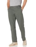 Amazon Essentials Men's Classic-Fit Wrinkle-Resistant Flat-Front Chino Pant, Olive, 38W x 36L